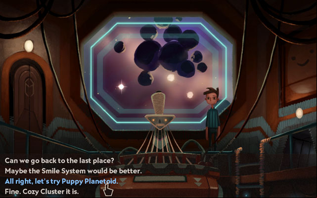 Talk to the computer - Exploring the ship - Chapter 1 - Shay - Broken Age - Game Guide and Walkthrough