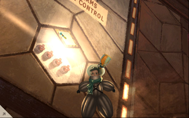 Use the knife - Exploring the ship - Chapter 1 - Shay - Broken Age - Game Guide and Walkthrough