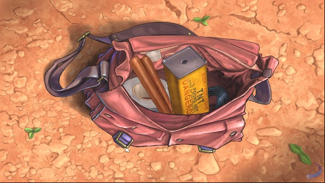 In the knapsack, there are explosives. - George and Nico - Eden Approach, Eden - Iraq - Broken Sword: The Serpents Curse - Game Guide and Walkthrough