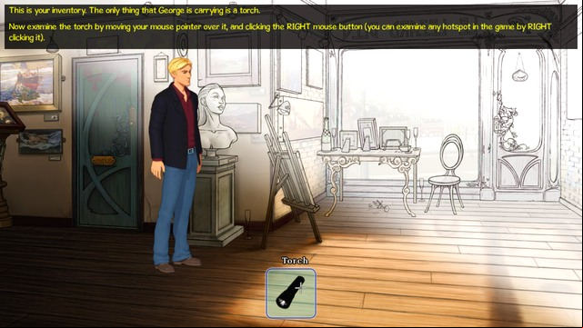 The inventory menu is very intuitive - Tutorial - Broken Sword: The Serpents Curse - Game Guide and Walkthrough