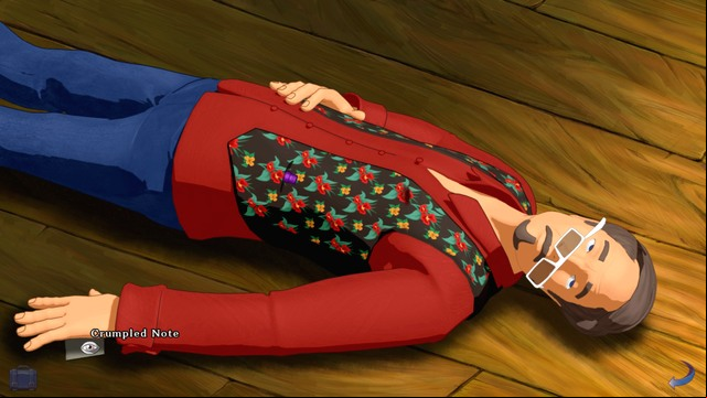You can close the deceased's eyes and fix his glasses - George - Gallery I - Paris - Broken Sword: The Serpents Curse - Game Guide and Walkthrough