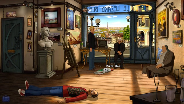 The contents of the box will come in handy shortly - George - Gallery I - Paris - Broken Sword: The Serpents Curse - Game Guide and Walkthrough