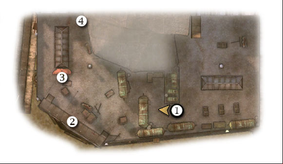 Map legend: 1 - starting area - Chapter 5: Operation Garden - THIRD ASSIGNMENT:br Secure the roof - Chapter 5: Operation Garden - Brothers in Arms: Hells Highway - Game Guide and Walkthrough