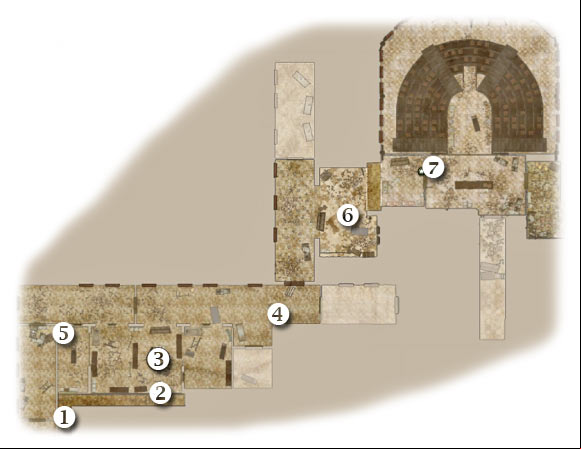 Map legend: 1 - starting area - Chapter 7: The Rabbit Hole - THIRD ASSIGNMENT:br Search for Franky - part 3 - Chapter 7: The Rabbit Hole - Brothers in Arms: Hells Highway - Game Guide and Walkthrough