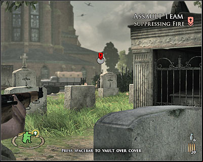 #77 - Chapter 4: Written in Stone - FIRST ASSIGNMENT:br Rendezvous at church entrance - Chapter 4: Written in Stone - Brothers in Arms: Hells Highway - Game Guide and Walkthrough