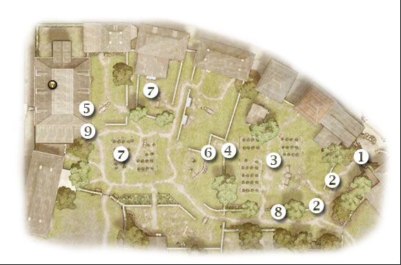 Map legend: 1 - starting area - Chapter 4: Written in Stone - FIFTH ASSIGNMENT:br Destroy the radio post - Chapter 4: Written in Stone - Brothers in Arms: Hells Highway - Game Guide and Walkthrough