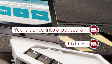 Crashing into pedestrians results in a penalty that makes you lose a few thousands of points - What happens when I crash into a pedestrian in Bus Simulator 18? - FAQ - Bus Simulator 18 Game Guide