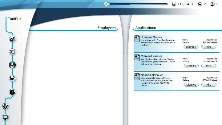 Once you get a new bus, you can hire a new employee - Employees in Bus Simulator 18 - Company - Bus Simulator 18 Game Guide