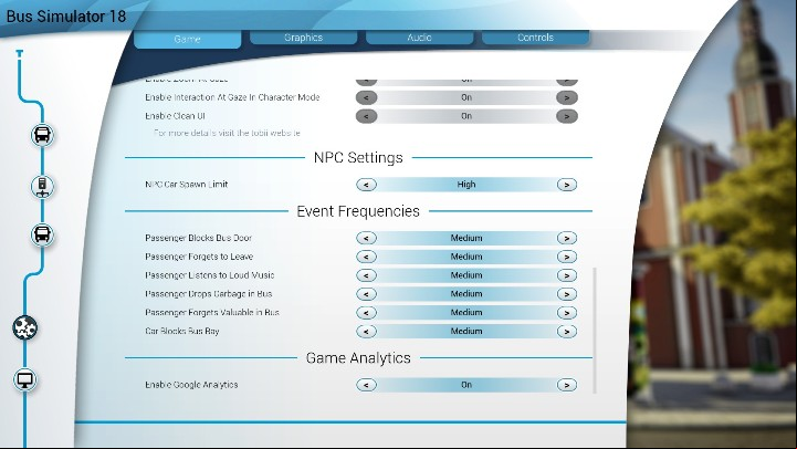 The frequency of these events can be adjusted in the game options - Random events in Bus Simulator 18 - Route - Bus Simulator 18 Game Guide