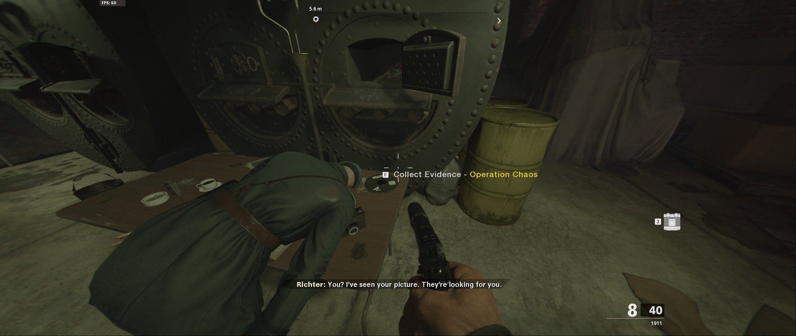 At one of the desks, you'll find a tape with recordings for Operation Chaos. - Call of Duty Cold War: Brick in the Wall - evidence - Evidence - Call of Duty Cold War Guide