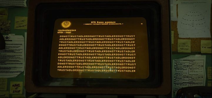 After a while, the computer will display a message: "Don't trust Adler" - Call of Duty Cold War: Break on Through - walkthrough - Walkthrough - Call of Duty Cold War Guide