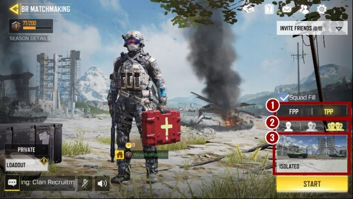 Once you have confirmed your chosen parameters, you will also have to select one of the six character classes - How does battle royale mode actually work in Call of Duty Mobile? - FAQ - Call of Duty Mobile Guide