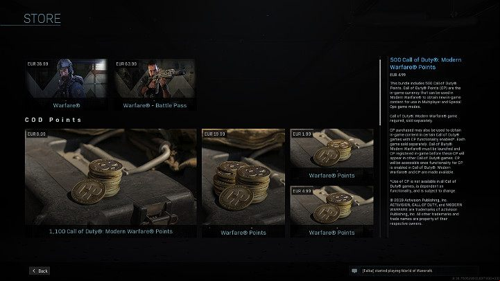 It is worth noting here that you cannot spend COD Points on anything that gives the player an advantage over opponents during a match in Call of Duty Warzone - Warzone: Store - COD Points, battle , free gift pack - Basics - Warzone Guide