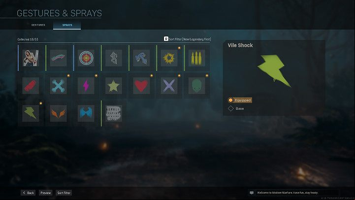 Sprays and gestures, like cards and emblems, can be unlocked in several ways - from free bundles, by completing certain challenges, from advancing the Battle , or through making purchases in the games store - Warzone: Barracks - challenges, missions, personalisation - Basics - Warzone Guide