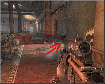 After reaching a burning building secure the whole floor and the use the age on the right - Operation 40 | Intel - Intel location - Call of Duty: Black Ops Game Guide & Walkthrough