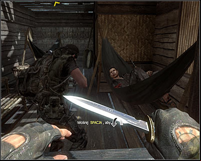 At the beginning of this mission you will have to stay in hiding and follow Woodss steps, stop after reaching the cabin with a sleeping guards - Victor Charlie | Intel - Intel location - Call of Duty: Black Ops Game Guide & Walkthrough