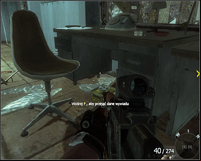 After eliminating the enemies check the desk situated on the right - Redemption | Intel - Intel location - Call of Duty: Black Ops Game Guide & Walkthrough