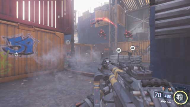 Shooting between the containers - 4. Provocation - Walkthrough - Call of Duty: Black Ops III - Game Guide and Walkthrough