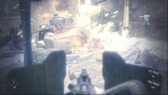 A turret on the platform - 7. Rise and Fall - Walkthrough - Call of Duty: Black Ops III - Game Guide and Walkthrough