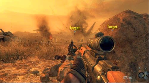 Objective: Eliminate the mortar crews - Mission 01: PYRRHIC VICTORY | Missions: Walkthrough - Missions: Walkthrough - Call of Duty: Black Ops II Game Guide & Walkthrough