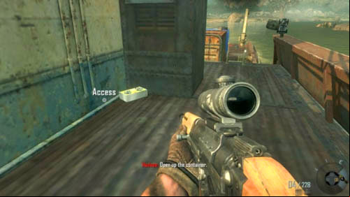 Objective: Search the container for Woods - Mission 01: PYRRHIC VICTORY | Missions: Walkthrough - Missions: Walkthrough - Call of Duty: Black Ops II Game Guide & Walkthrough