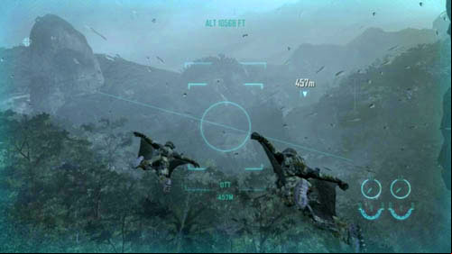Objective: Jump from the cliff to start your descent - Mission 02: CELERIUM | Missions: Walkthrough - Missions: Walkthrough - Call of Duty: Black Ops II Game Guide & Walkthrough