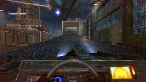 After a while, you will turn left, through the small hall and then go outside again - Mission 05: FALLEN ANGEL | Missions: Walkthrough - Missions: Walkthrough - Call of Duty: Black Ops II Game Guide & Walkthrough