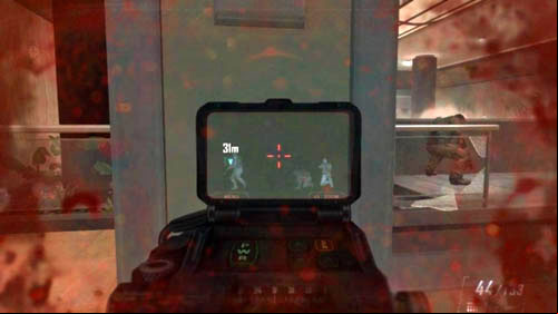 When you can no longer see any enemies, go to the opposite room and turn right into the next room - Mission 06: KARMA | Missions: Walkthrough - Missions: Walkthrough - Call of Duty: Black Ops II Game Guide & Walkthrough