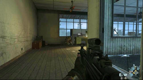 Make a 180-degree turn and move forward - Mission 07: SUFFER WITH ME | Missions: Walkthrough - Missions: Walkthrough - Call of Duty: Black Ops II Game Guide & Walkthrough