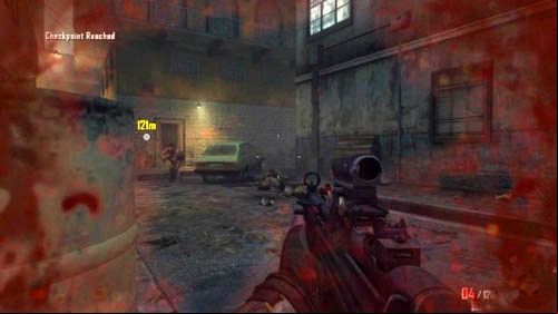 Soon after that, head towards the wreck of an allied tank on the left and then exactly into the street leading west - Mission 07: SUFFER WITH ME | Missions: Walkthrough - Missions: Walkthrough - Call of Duty: Black Ops II Game Guide & Walkthrough
