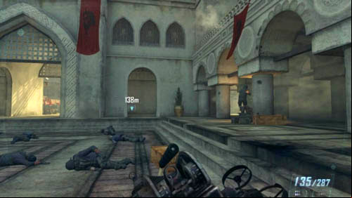 Objective: Menendez on stage - Mission 08: ACHILLES VEIL | Missions: Walkthrough - Missions: Walkthrough - Call of Duty: Black Ops II Game Guide & Walkthrough