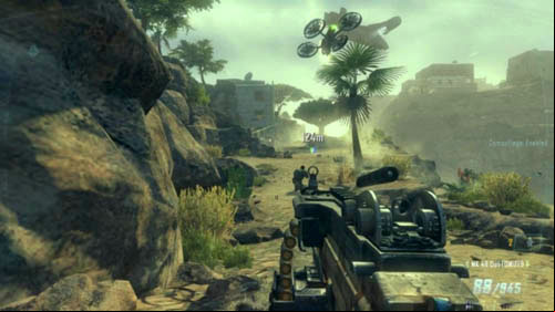 Go further with Salazar and choose the right road at the fork - Mission 08: ACHILLES VEIL | Missions: Walkthrough - Missions: Walkthrough - Call of Duty: Black Ops II Game Guide & Walkthrough
