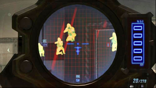 New enemies will be running through the door downstairs, and when they stop, start walking in that direction - Mission 11: JUDGMENT DAY | Missions: Walkthrough - Missions: Walkthrough - Call of Duty: Black Ops II Game Guide & Walkthrough