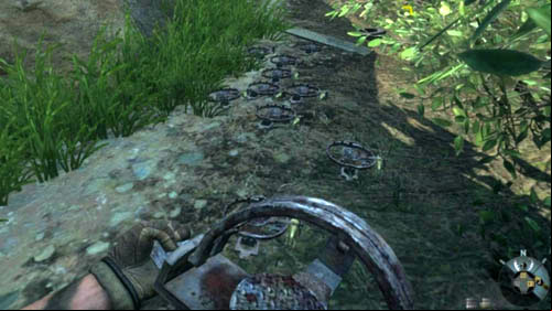 Now set them in the age on the left (picture above) and place a mortar shell inside each of them - the soldiers killed by an explosion will also count in this challenge - Mission 01: PYRRHIC VICTORY | Missions: Challenges - Missions: Challenges - Call of Duty: Black Ops II Game Guide & Walkthrough