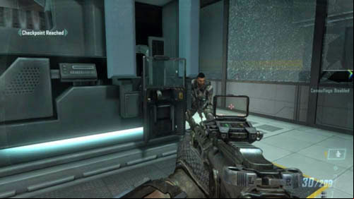 When you free the scientist from the container and when a lot of enemies enter the room, along with two ASDs, you will have to wait for a while - Mission 02: CELERIUM | Missions: Challenges - Missions: Challenges - Call of Duty: Black Ops II Game Guide & Walkthrough
