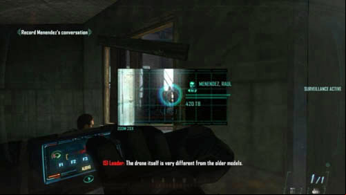 When you and Harper go inside the building, you will be able to record Menendezs last conversation through the window (picture above) - Mission 05: FALLEN ANGEL | Missions: Challenges - Missions: Challenges - Call of Duty: Black Ops II Game Guide & Walkthrough