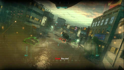 As a drone simply shoot rockets at all targets marked with red circles on the screen - Mission 05: FALLEN ANGEL | Missions: Challenges - Missions: Challenges - Call of Duty: Black Ops II Game Guide & Walkthrough