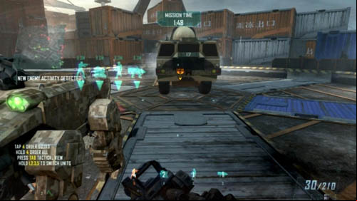 Choose any soldier and quickly put the hacking module between your CLAW and the big vehicle (picture above) - Strike Force 01: SHIPWRECK | Strike Force: Walkthrough - Strike Force: Walkthrough - Call of Duty: Black Ops II Game Guide & Walkthrough