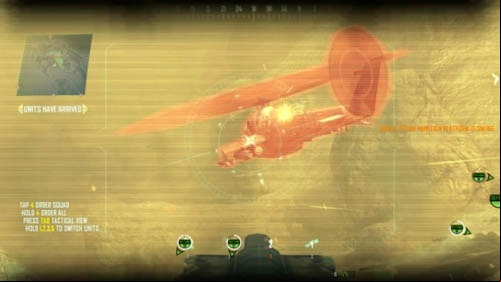 When the convoy arrives at a point (16), a helicopter will appear (picture above) - Strike Force 02: I.E.D. | Strike Force: Walkthrough - Strike Force: Walkthrough - Call of Duty: Black Ops II Game Guide & Walkthrough