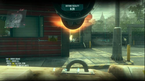 When you kill everyone there, quickly look exactly right (first picture above) - Strike Force 03: FOB SPECTRE | Strike Force: Walkthrough - Strike Force: Walkthrough - Call of Duty: Black Ops II Game Guide & Walkthrough