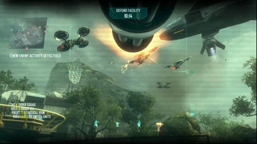 The quad-drones will be flying in groups of four (picture above) - Strike Force 03: FOB SPECTRE | Strike Force: Challenges - Strike Force: Challenges - Call of Duty: Black Ops II Game Guide & Walkthrough