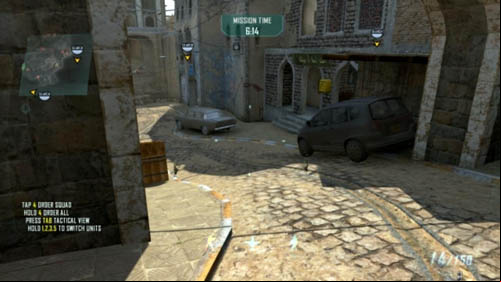 The street turns to the left, so follow this path and go through the gate - Strike Force 05: SECOND CHANCE | Strike Force: Challenges - Strike Force: Challenges - Call of Duty: Black Ops II Game Guide & Walkthrough