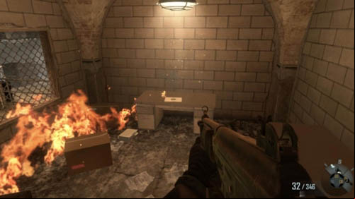 Searching the cocaine bunker, youll eventually get to a large room, which will be set on fire - Mission 04 - TIME AND FATE | Decisions, consequences, endings - Decisions, consequences, endings - Call of Duty: Black Ops II Game Guide & Walkthrough