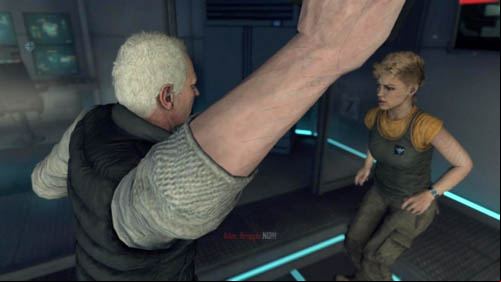 DeFalco walks up to Karma and hits her (picture above) - Mission 09 - ODYSSEUS (bridge) | Decisions, consequences, endings - Decisions, consequences, endings - Call of Duty: Black Ops II Game Guide & Walkthrough