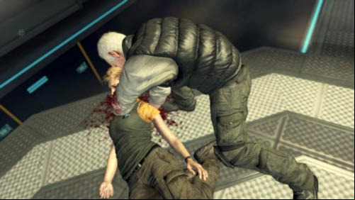 slits her throat and puts her body on the ground (pictures above) - Mission 09 - ODYSSEUS (bridge) | Decisions, consequences, endings - Decisions, consequences, endings - Call of Duty: Black Ops II Game Guide & Walkthrough