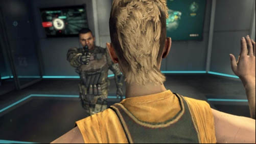 Salazar walks up to Karma (pictures above) - Mission 09 - ODYSSEUS (bridge) | Decisions, consequences, endings - Decisions, consequences, endings - Call of Duty: Black Ops II Game Guide & Walkthrough
