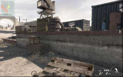 Now run on the wooden crate and jump on the jetty - Hit & Run - SpecOps missions - Call of Duty: Modern Warfare 3 - Game Guide and Walkthrough