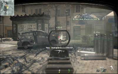 Enemies start running behind the kiosk - Toxic Paradise - SpecOps missions - Call of Duty: Modern Warfare 3 - Game Guide and Walkthrough