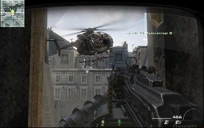 On the top of the stairs move to the corridor on the left and walk to the age where chopper will fly - Toxic Paradise - SpecOps missions - Call of Duty: Modern Warfare 3 - Game Guide and Walkthrough