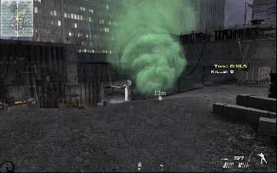 At the end run through the construction site (watch out for survivors - Firewall - SpecOps missions - Call of Duty: Modern Warfare 3 - Game Guide and Walkthrough
